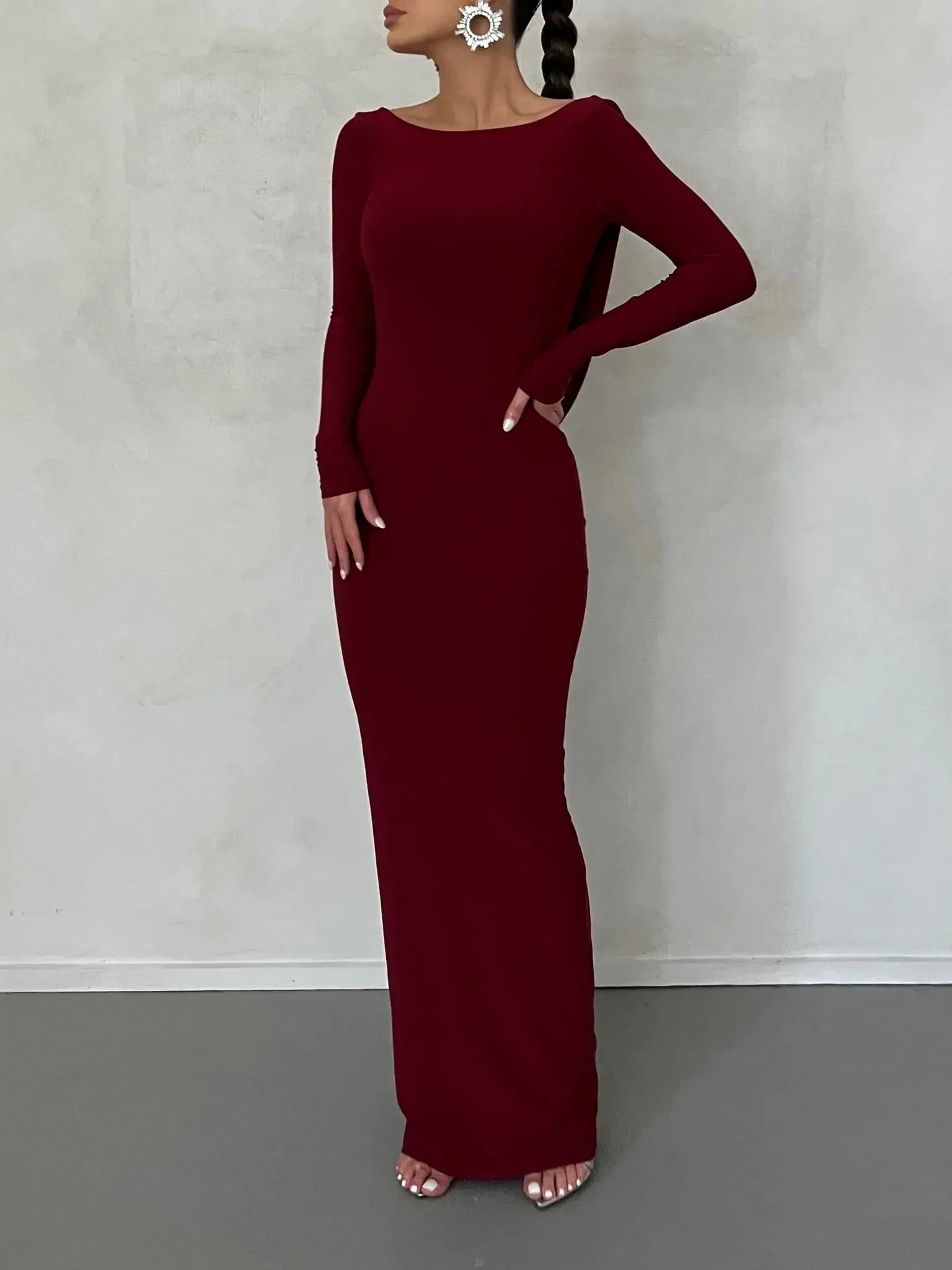 Reversible Amari Gown - Wine