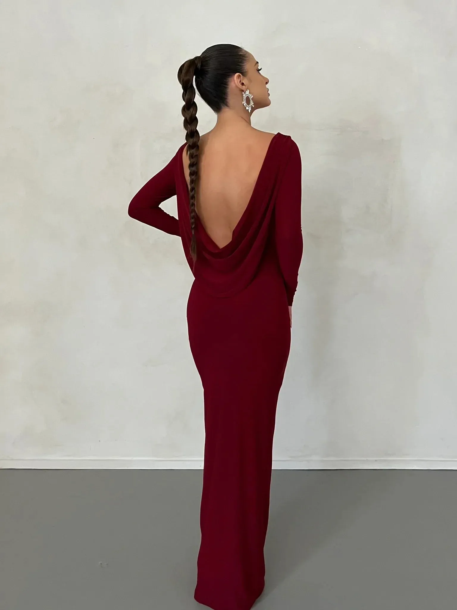 Reversible Amari Gown - Wine