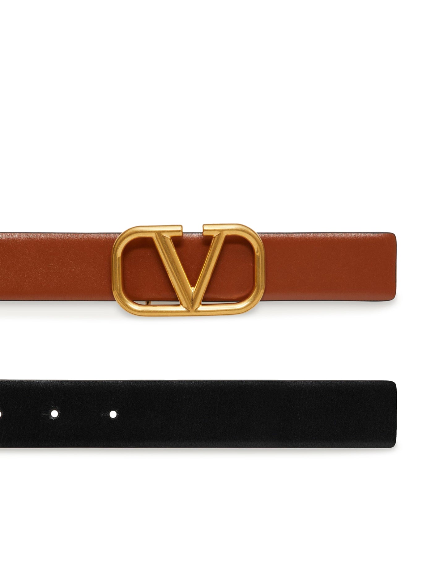 REVERSIBLE VLOGO SIGNATURE BELT IN POLISHED CALFSKIN 30 MM