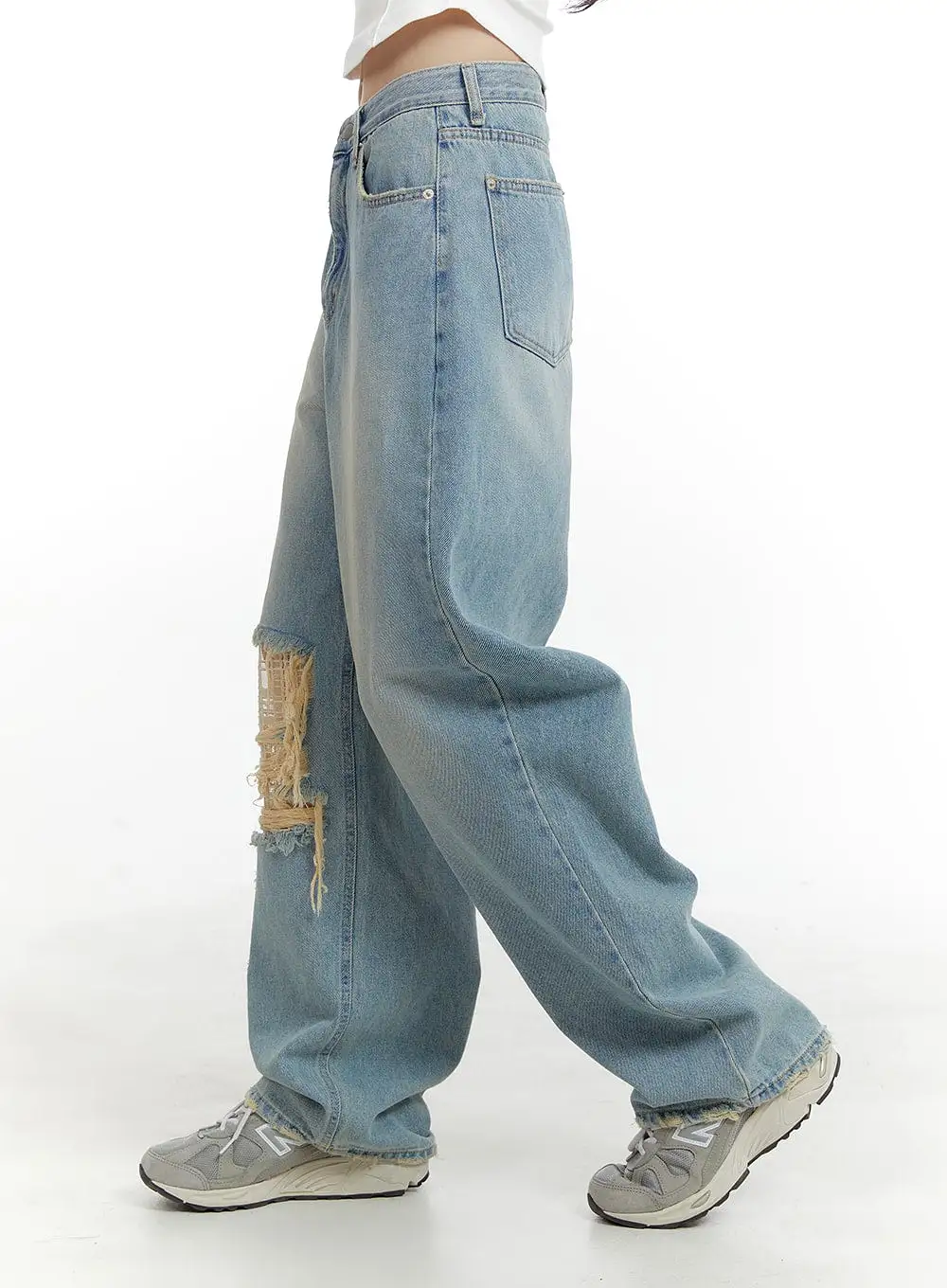 Ripped Baggy Jeans CA401