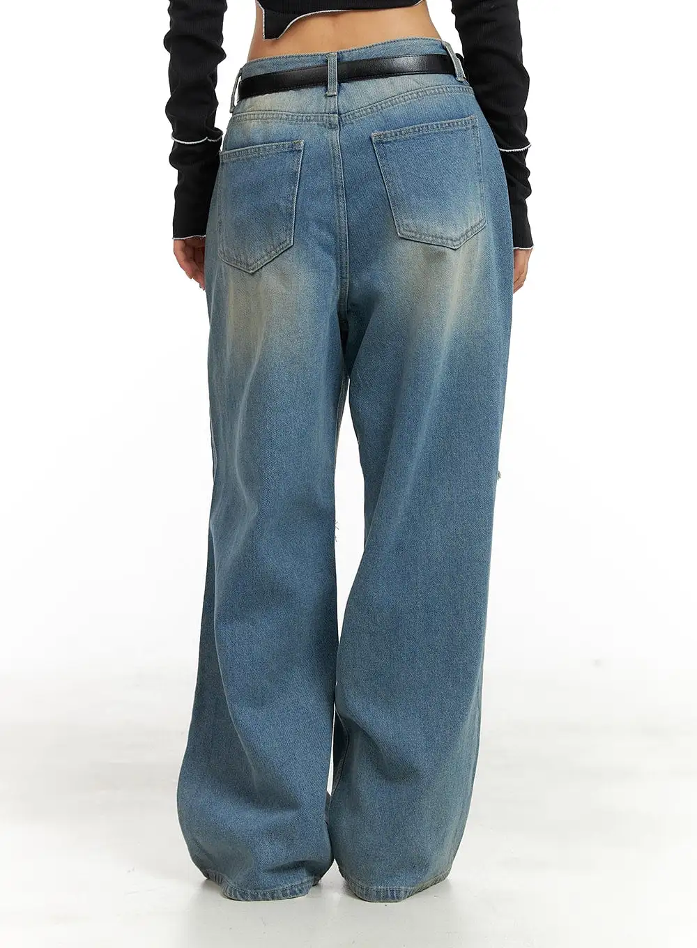 Ripped Baggy Jeans CA416