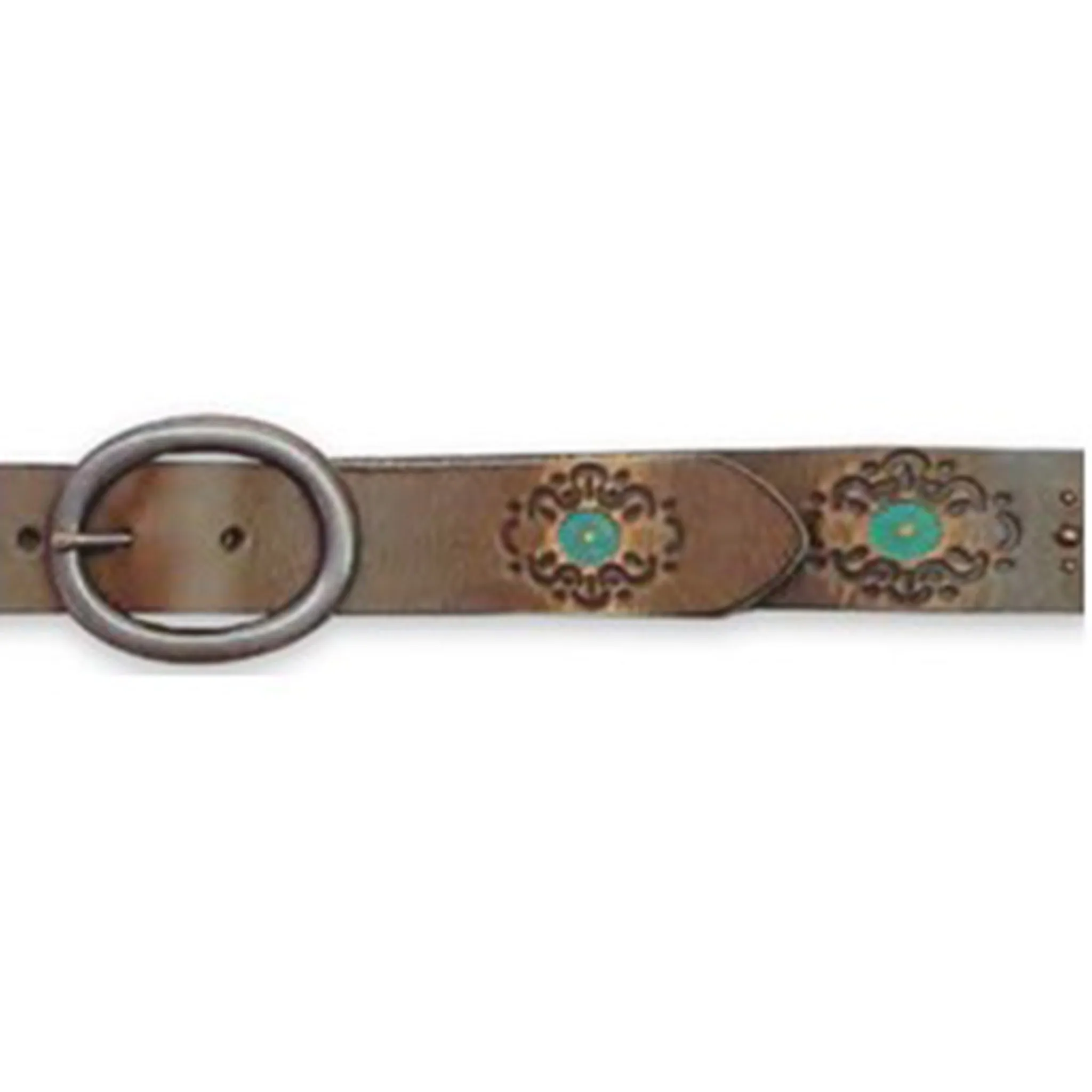 Roper Women's Distressed  Floral Embossed Belt