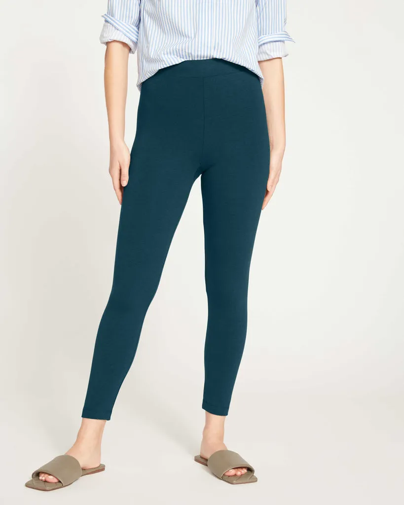 Roya Cropped Leggings 23 Inch - Deep Sea