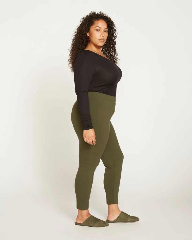 Roya Cropped Leggings 23 Inch - Olive