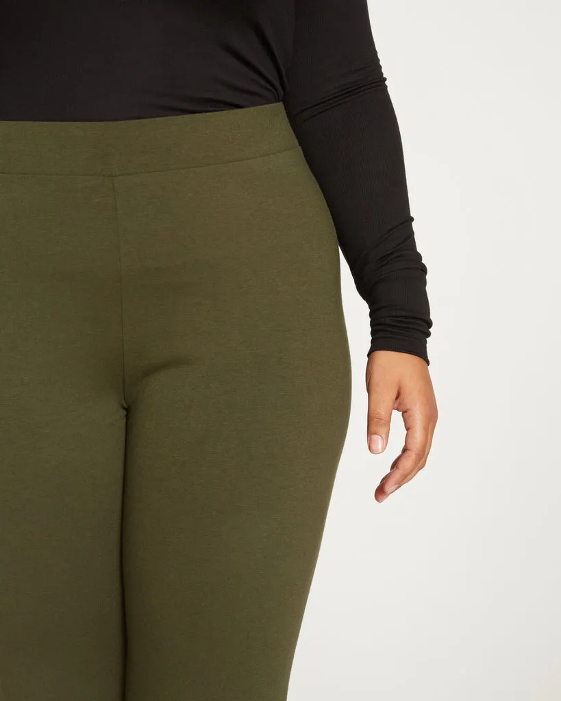 Roya Cropped Leggings 23 Inch - Olive