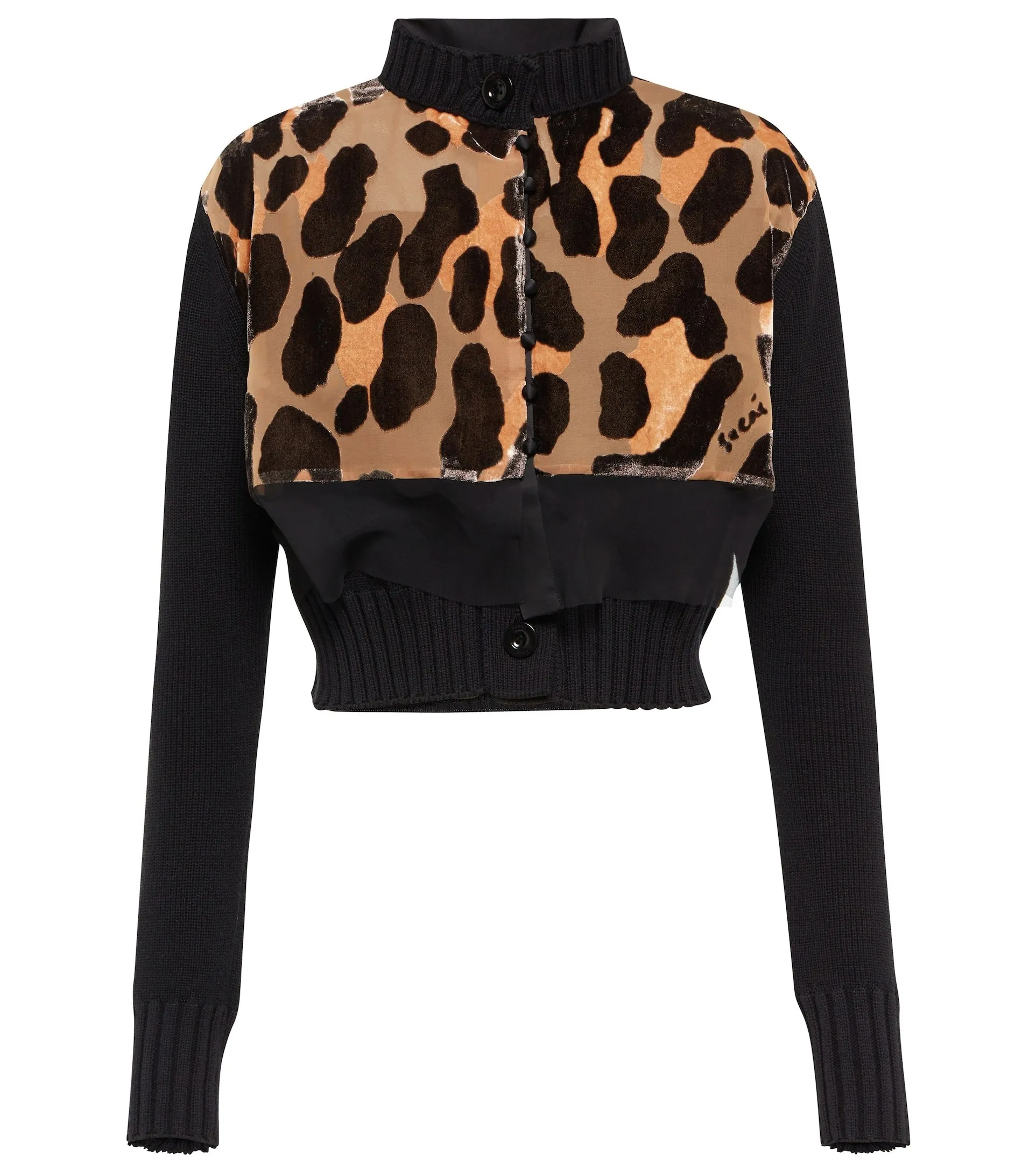 sacai  |Leopard Patterns Casual Style Street Style Long Sleeves