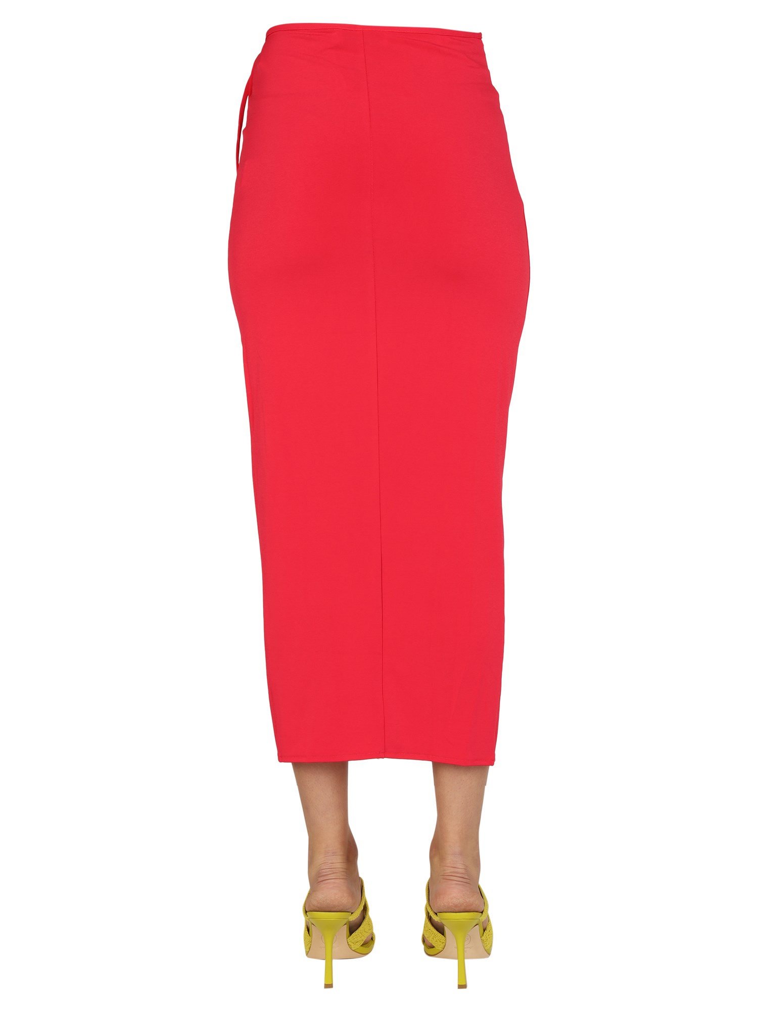 SELF-PORTRAIT    DRAPE JERSEY SKIRT