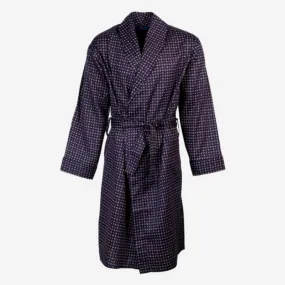 Somax Westminster 100% Cotton Dressing Gown Navy