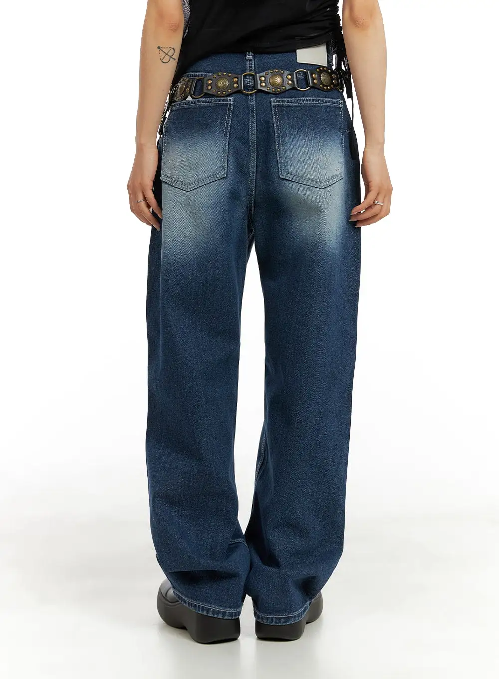 Splash Paint Baggy Jeans CA408