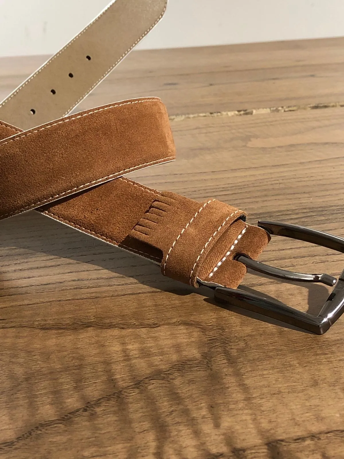 Suede Tasseled Detailed Leather Belts in 5 Colors