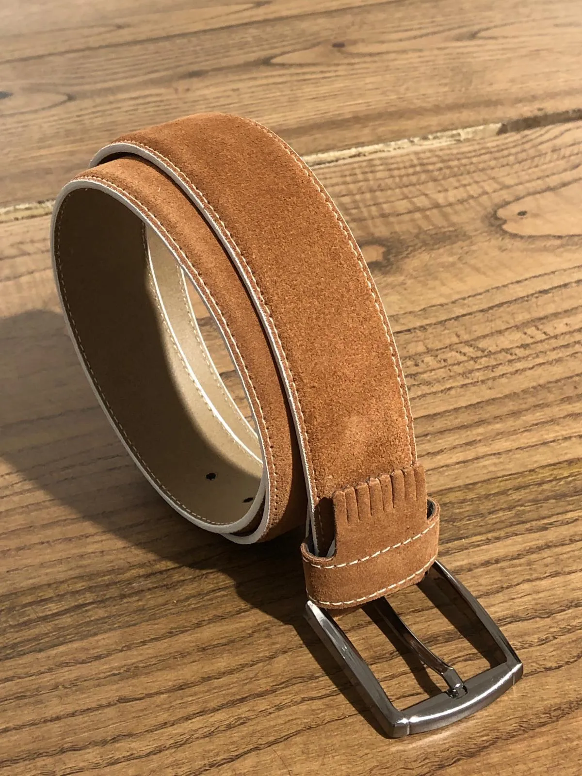 Suede Tasseled Detailed Leather Belts in 5 Colors