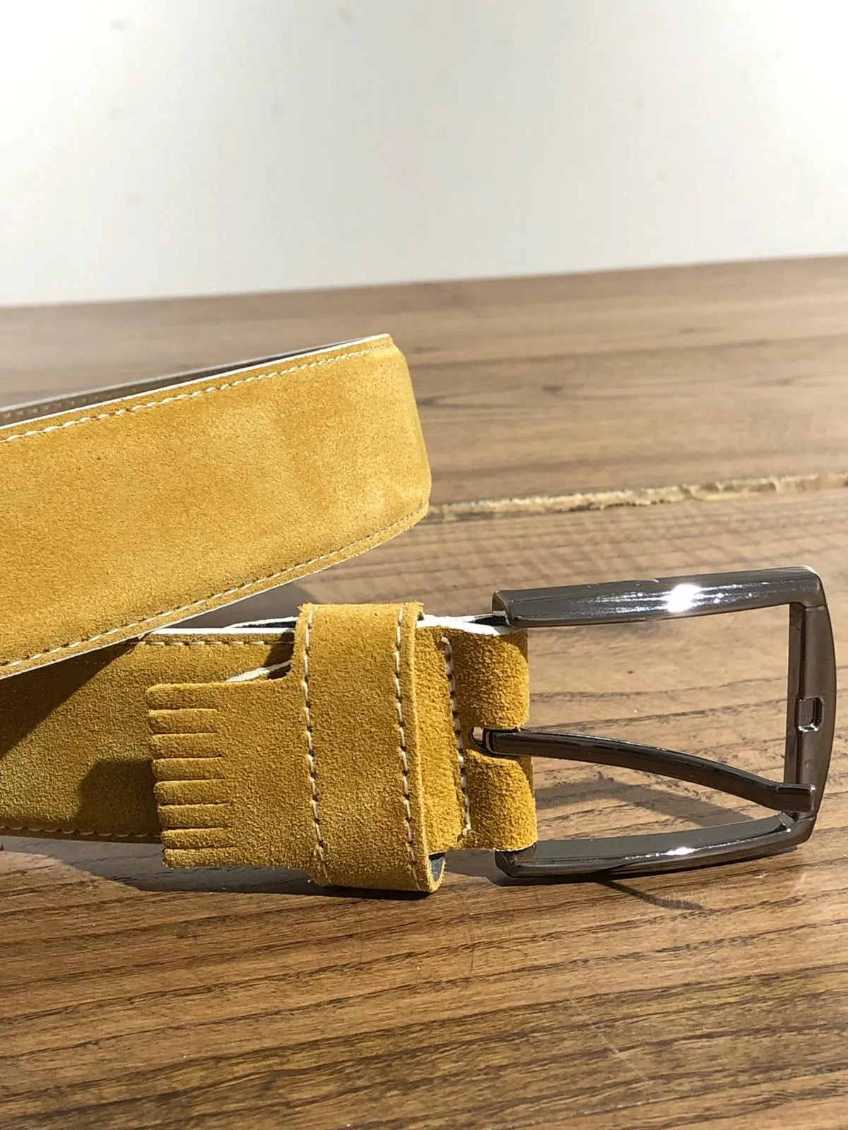 Suede Tasseled Detailed Leather Belts in 5 Colors