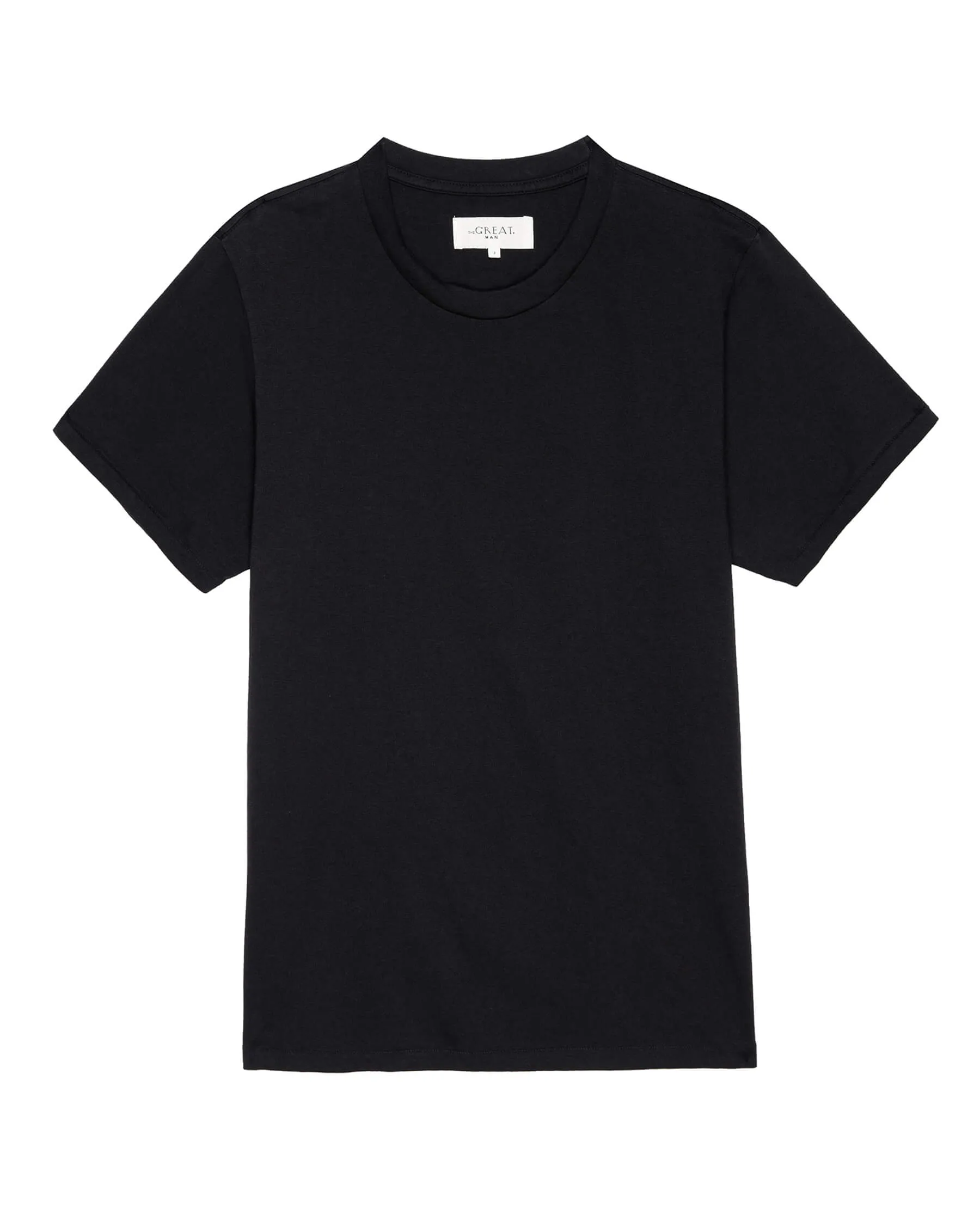 The Men's Pure Knits Slim Tee. Solid -- Almost Black