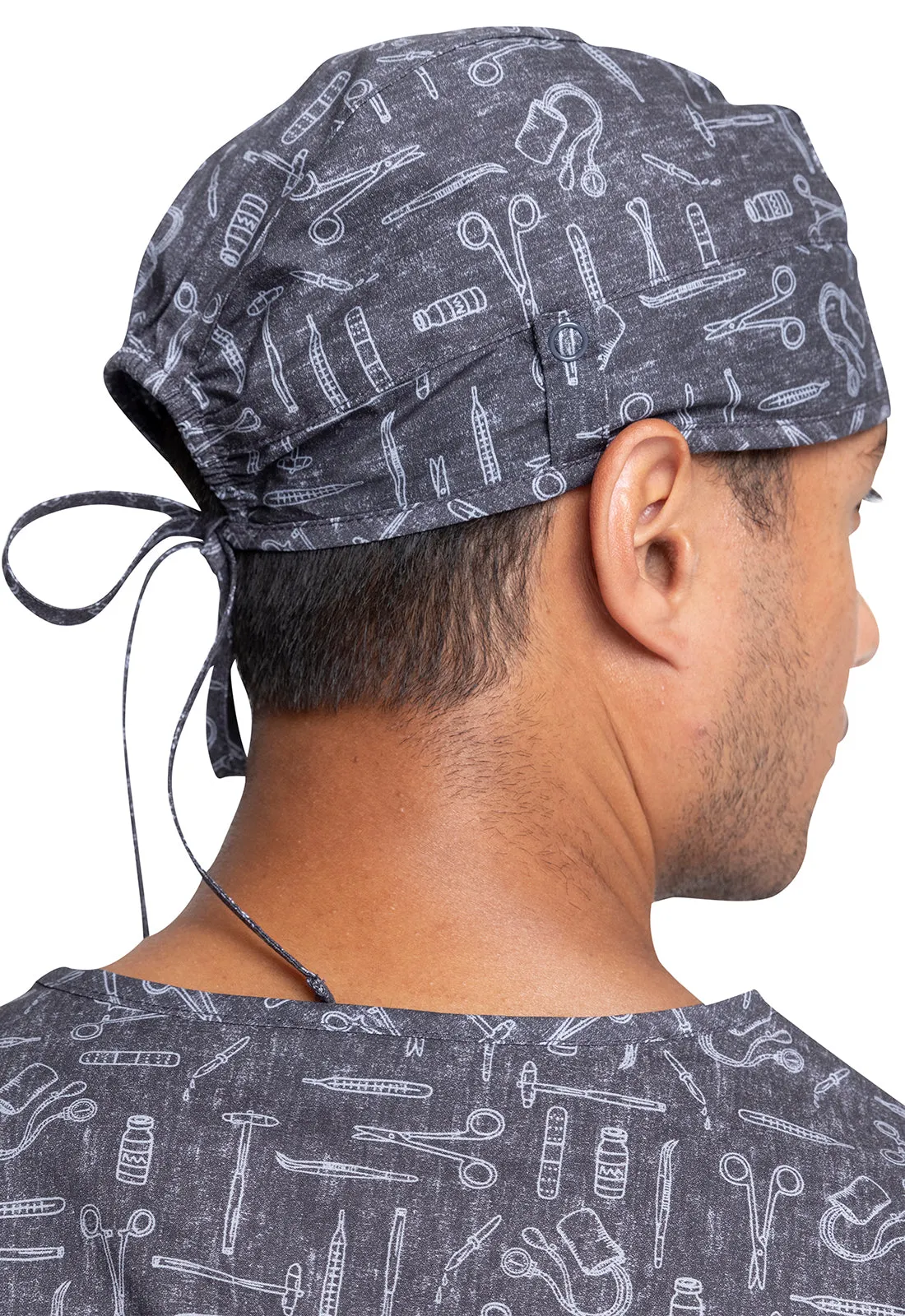 Unisex Print Scrub Hat in Instumental Helpers