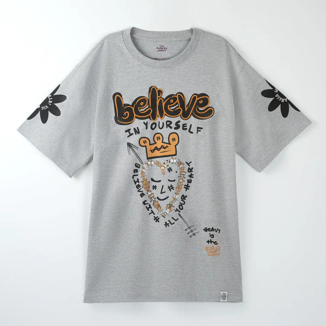 Vic Garcia - Believe In Yourself Tee - Grey