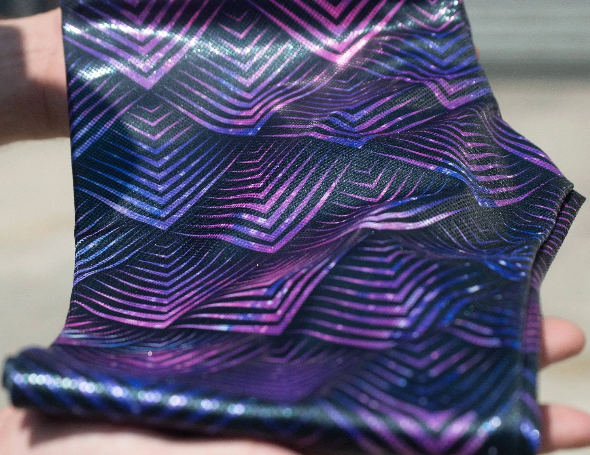 Violet Realm Foil Leggings