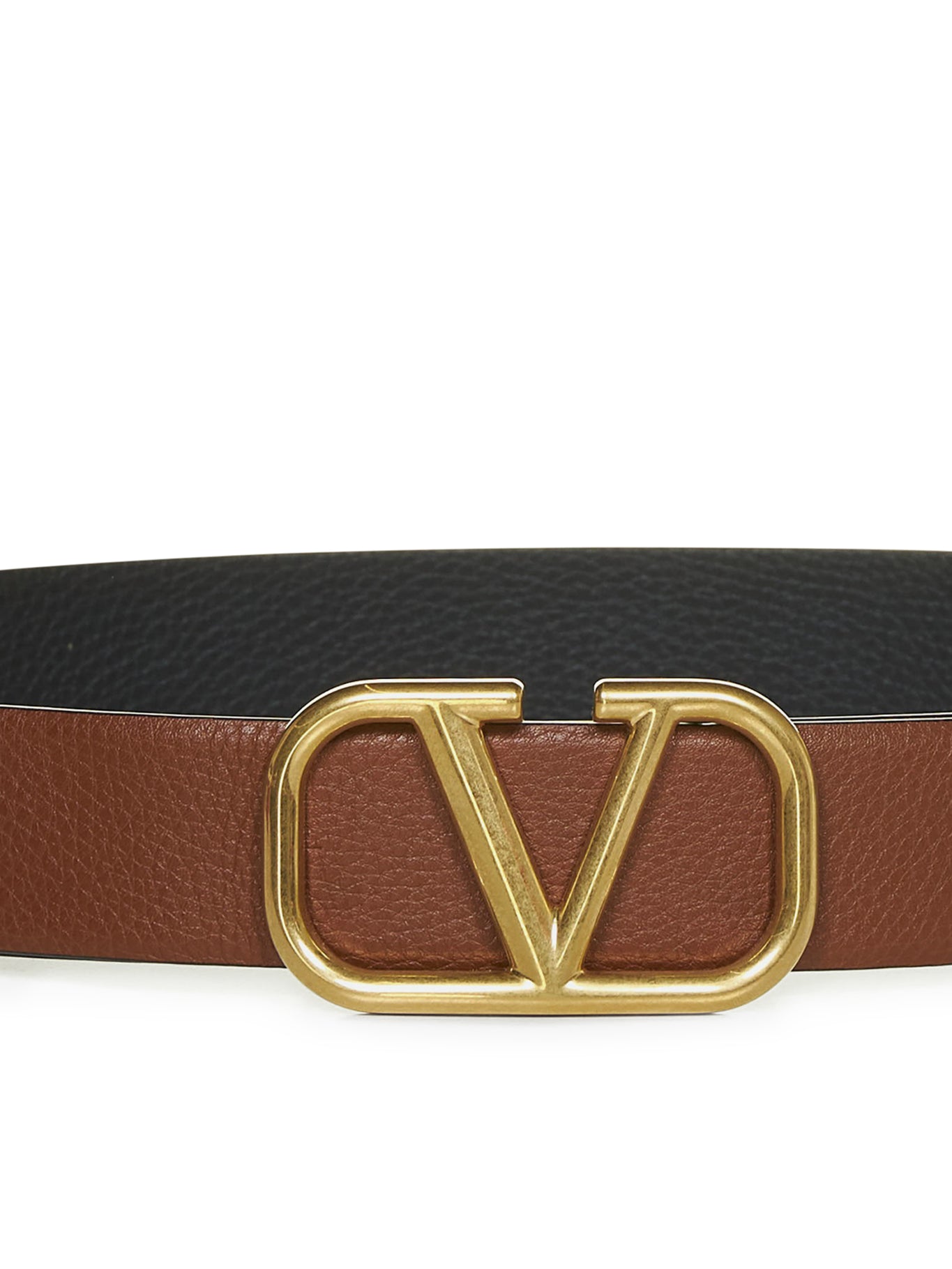 VLOGO SIGNATURE REVERSIBLE BELT IN MOOSE PRINT CALFSKIN 40 MM