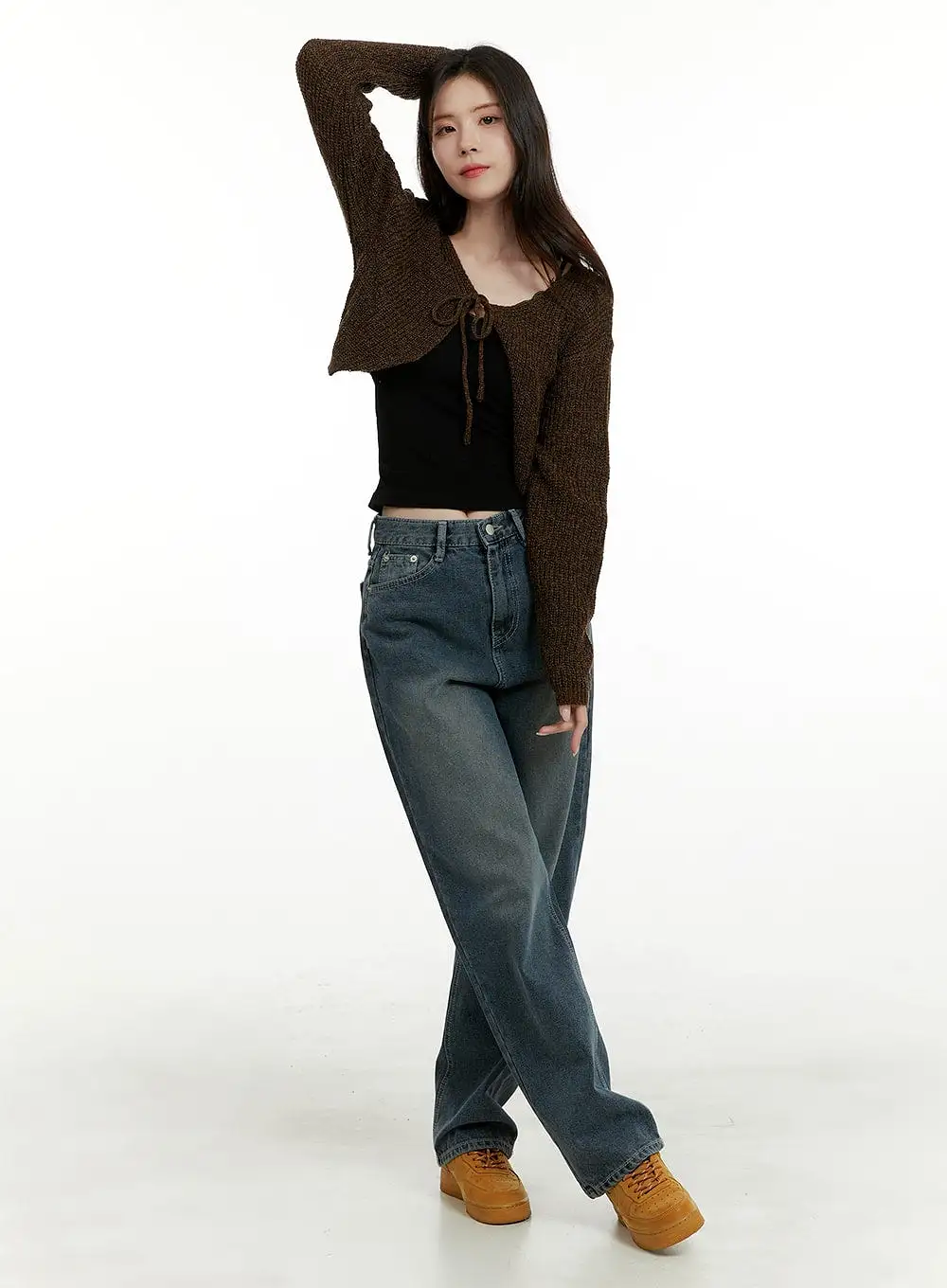 Washed Straight Jeans OA405