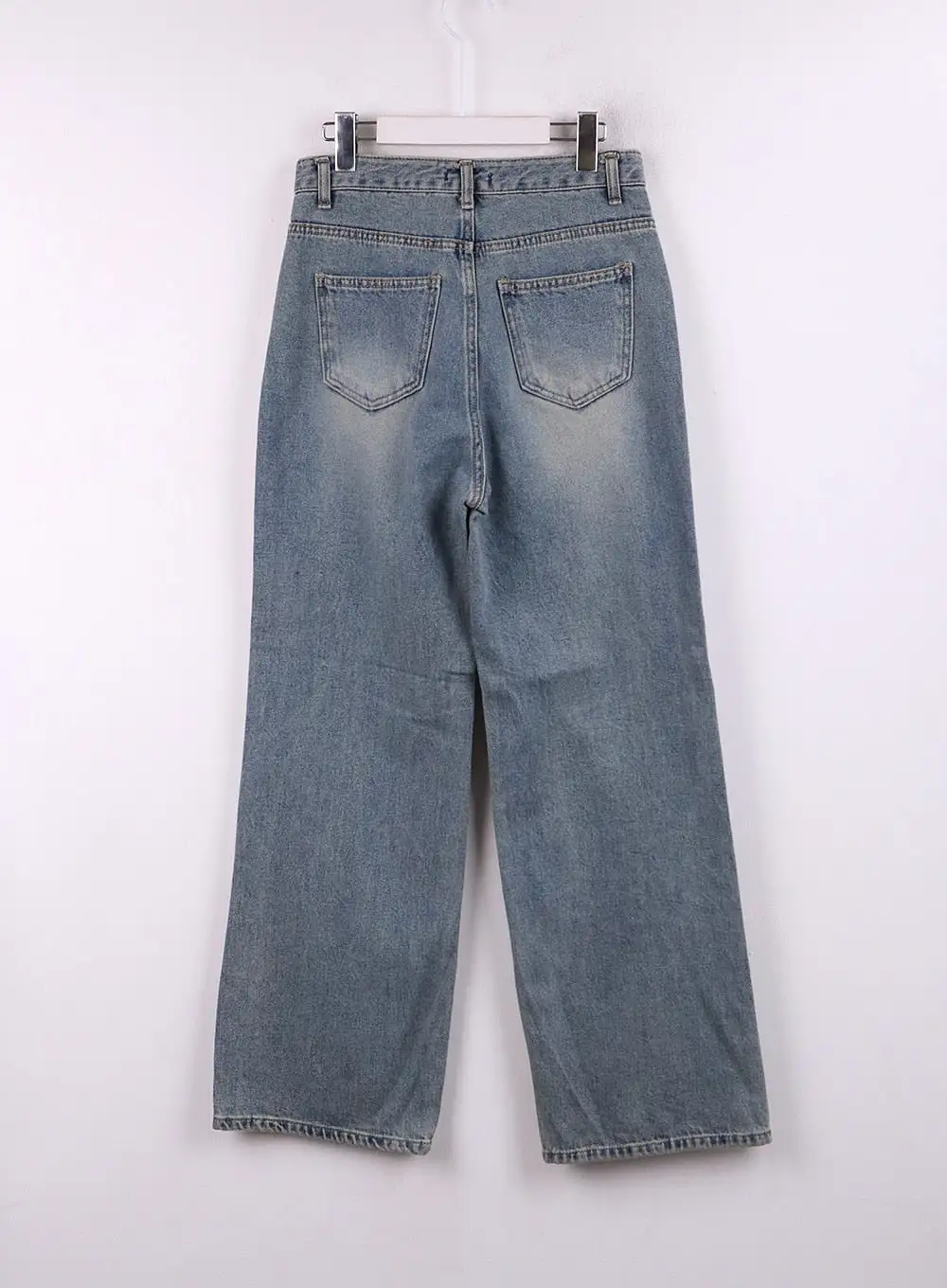 Washed Wide Denim Jeans CF401