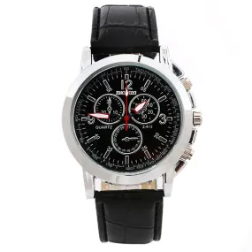 Watch Men Military Sports Watches Leather Belts Quartz Wrist Watch Luxury Analog Dial Watches Feida