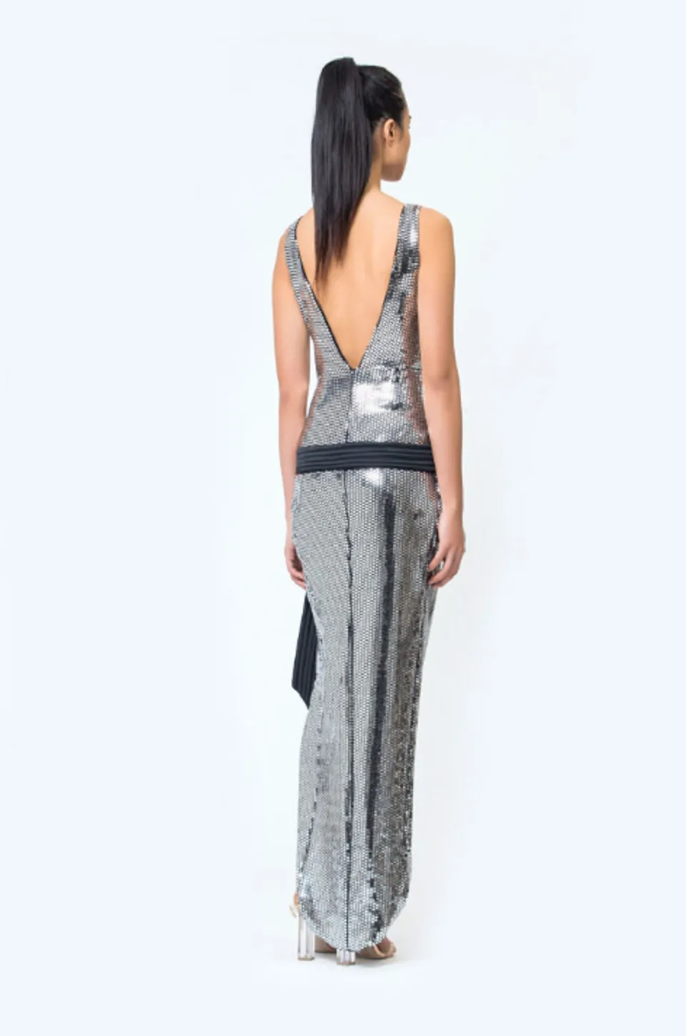 Wick Metallic Gown