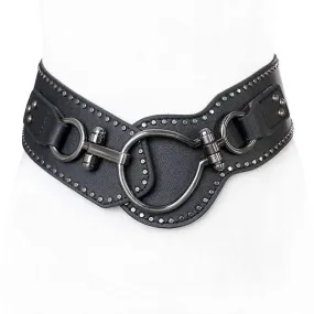 Women's Punk Rivets Faux Leather Belts