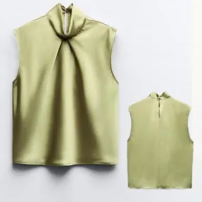 ZARA  |Casual Style Sleeveless Party Style Elegant Style